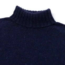 Glenugie X Mj: Pullover „Donegal Polo Jumper" Aus Reiner Wolle Supersoft Lam* Strickwaren