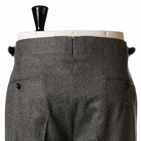 Cesare Attolini Grauer Anzug „Flanella Pipi" Aus Englischer Wolle Von Fox Brother'S Pure* Anzugjacke