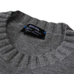Cesare Attolini Grauer Pullover „Duvet