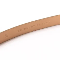 Simonnot-Godard Gürtel Aus Originalem „Suede Skin"-Kalbsleder Handgefertigt* Gürtel