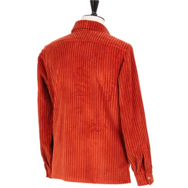 Cesare Attolini Hemdjacke „Cervinia" Aus Gewaschenem Baumwollcord Handgefertigt* Teba + Hemdjacken
