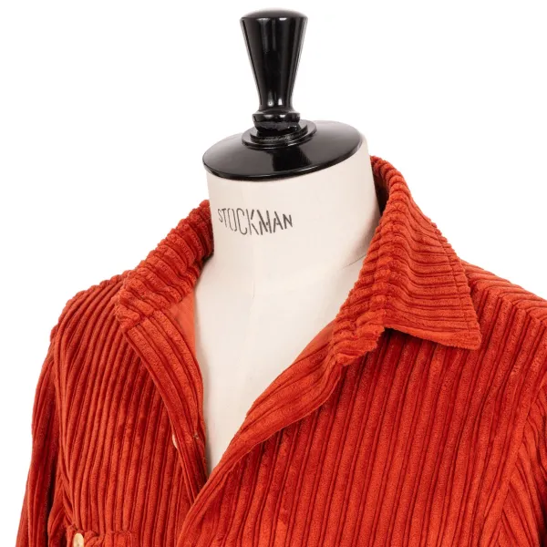 Cesare Attolini Hemdjacke „Cervinia" Aus Gewaschenem Baumwollcord Handgefertigt* Teba + Hemdjacken