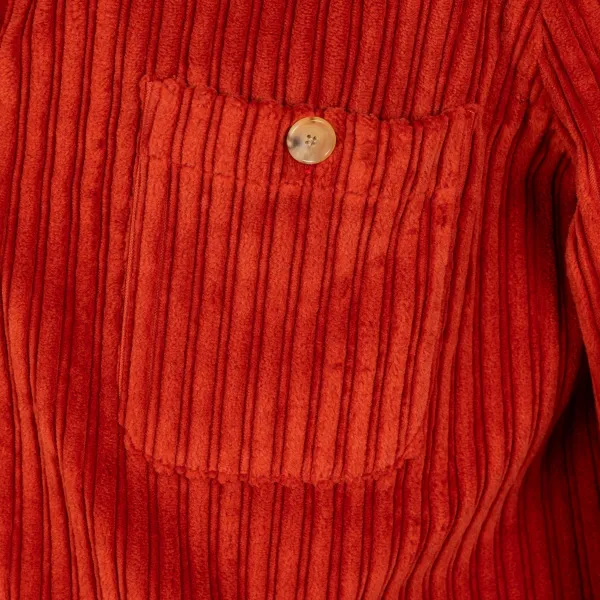 Cesare Attolini Hemdjacke „Cervinia" Aus Gewaschenem Baumwollcord Handgefertigt* Teba + Hemdjacken