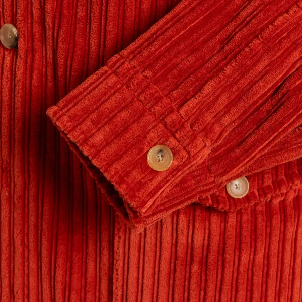 Cesare Attolini Hemdjacke „Cervinia" Aus Gewaschenem Baumwollcord Handgefertigt* Teba + Hemdjacken