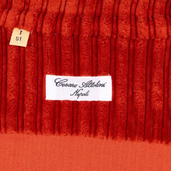 Cesare Attolini Hemdjacke „Cervinia" Aus Gewaschenem Baumwollcord Handgefertigt* Teba + Hemdjacken