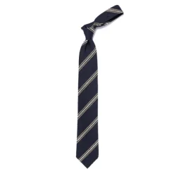Cesare Attolini Historisches Archiv: Krawatte „Shantung Stripe" Aus Reiner Seide Handgerollt* Krawatten