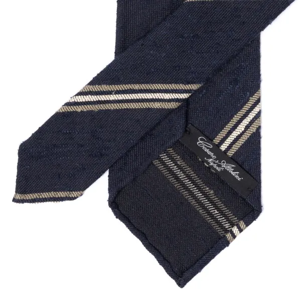 Cesare Attolini Historisches Archiv: Krawatte „Shantung Stripe" Aus Reiner Seide Handgerollt* Krawatten