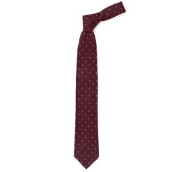 Cesare Attolini Historisches Archiv: Krawatte „Jacquard-Karo" Aus Seide Und Wolle Handgerollt* Krawatten