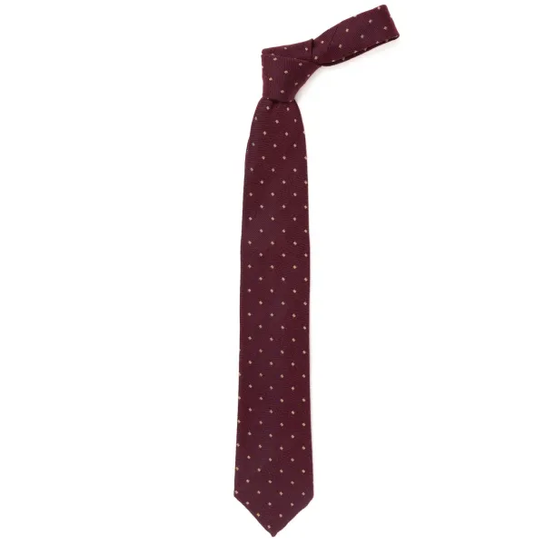 Cesare Attolini Historisches Archiv: Krawatte „Jacquard-Karo" Aus Seide Und Wolle Handgerollt* Krawatten
