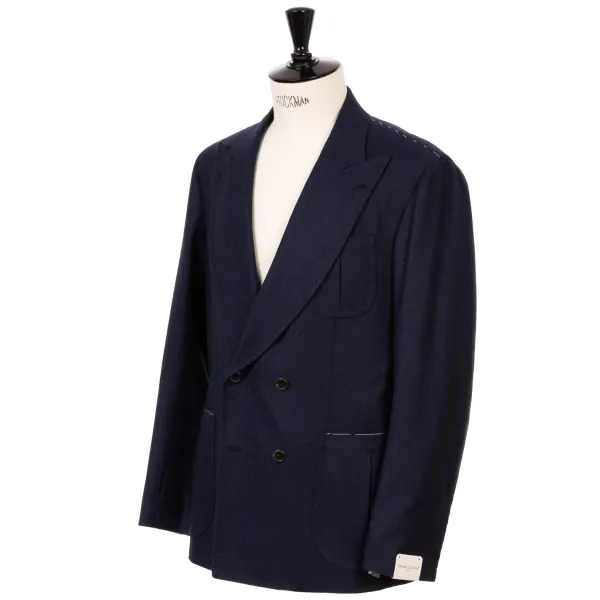 Orazio Luciano Jacke „Bombato Elegante" Aus Reinem Wollflanell Von Standeven - P* Anzugjacke