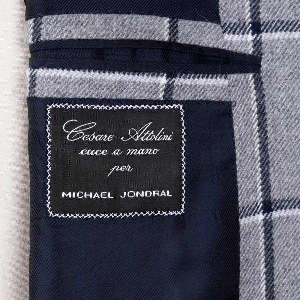 Cesare Attolini Jacke „Grande Finestra" Aus Wolle Und Kaschmir Reine Handarbeit* Anzugjacke