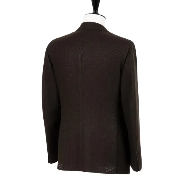 Cesare Attolini Jacke „Green Herringbone Gent" Aus Reiner Merinowolle Von Fox Brothe* Anzugjacke