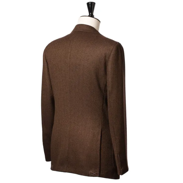 Cesare Attolini Jacke „Herringbone" Aus Reiner Merinowolle Von Fox Brother'S - Pur* Anzugjacke