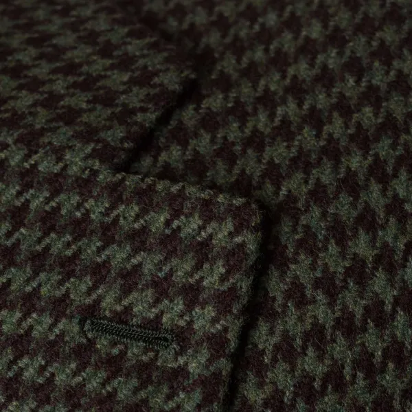 Cesare Attolini Jacke „Houndstooth" Aus Reiner Merinowolle Von Fox Brother'S Pure* Anzugjacke