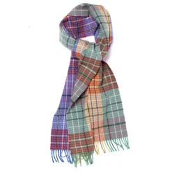 Joshua Ellis X Mj: Heritage Multicolor Check Pure Scottish Lambswool S* Schals
