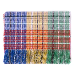 Joshua Ellis X Mj: Heritage Multicolor Check Pure Scottish Lambswool S* Schals