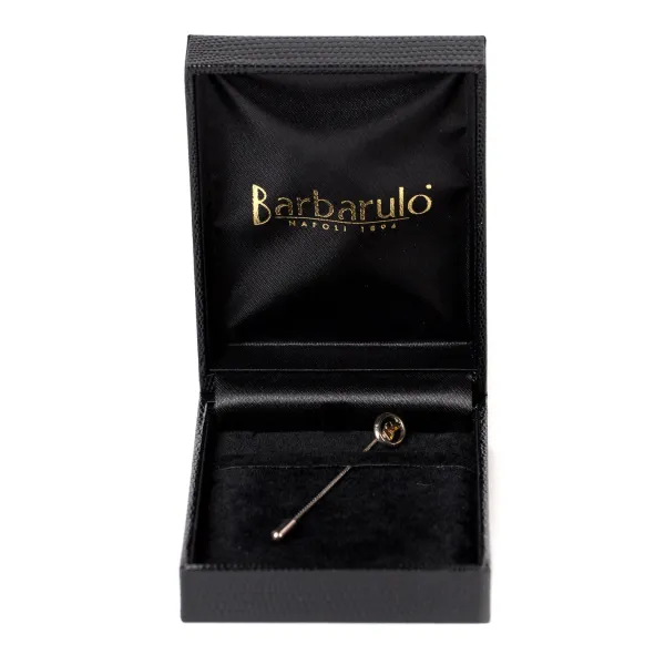 Barbarulo Napoli Krawattennadel „San Gennaro" Aus Sterlingsilber Handgefertigt* Manschettenknöpfe Und Schmuck