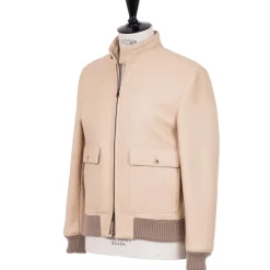 Schutzhütte Lederjacke „New Luxury Bomber