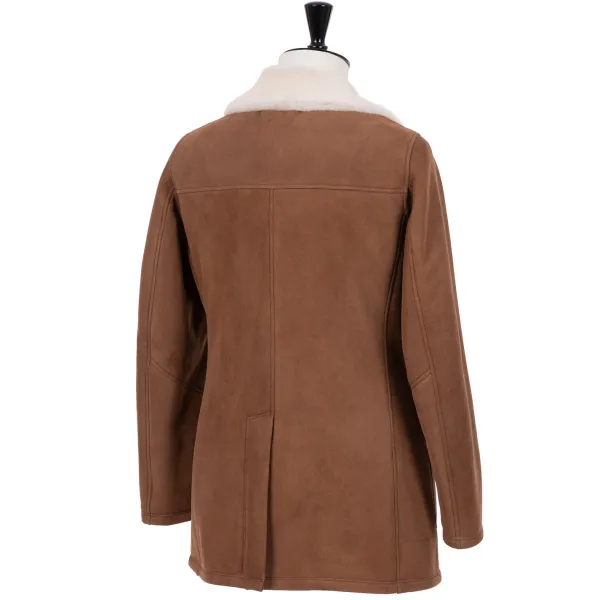 Schutzhütte Limitierte Auflage: Caban-Jacke „New Robert" Aus Gewachsenem Lammfell Handm* Leder