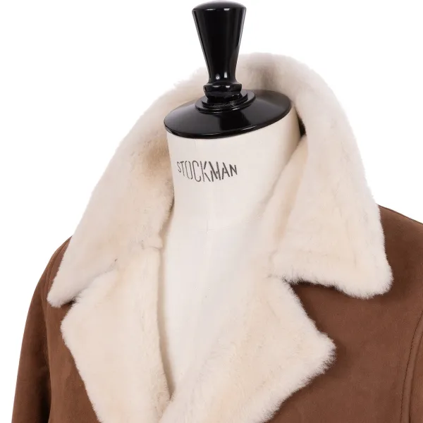 Schutzhütte Limitierte Auflage: Caban-Jacke „New Robert" Aus Gewachsenem Lammfell Handm* Leder