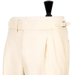 Cesare Attolini Limitierte Auflage: Elfenbein-Hose „Cricket Storico