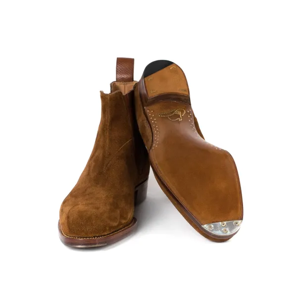 Saint Crispin's Limitierte Auflage: Stiefel „Urban Rodeo" Aus Tabakbraunem Wildleder* Mto