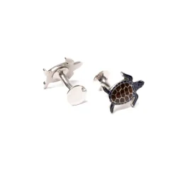 Codis Maya Manschettenknopf „Schildkrote" Handgefertigt* Manschettenknöpfe Und Schmuck