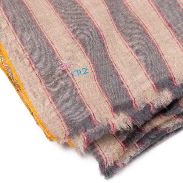 Yaser Shaw Mj-Schal „Amritsar" Aus Feinstem Handbesticktem Pashmina-Kaschmir* Schals