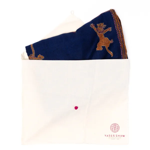 Yaser Shaw Mj-Schal „Gangtok" Aus Feinstem Handbesticktem Pashmina-Kaschmir* Schals