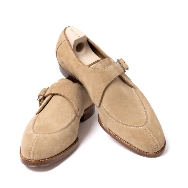 Saint Crispin's Monch „Split Toe Apron" Aus Sandfarbenem Wildleder Reine Handarbeit* Mto