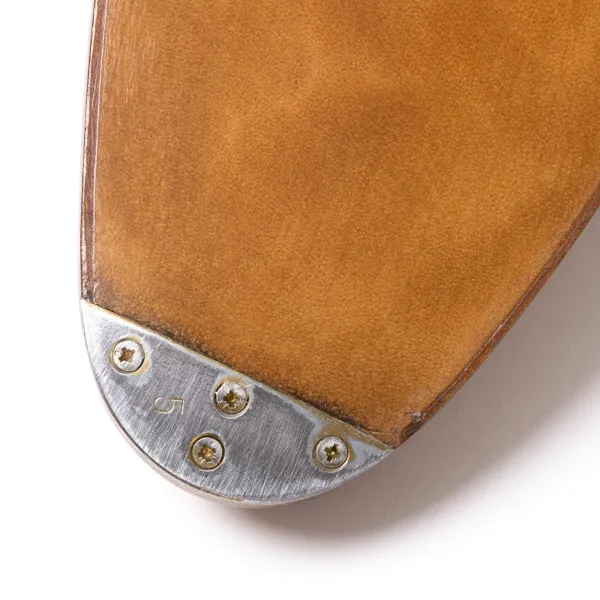 Saint Crispin's Monch „Split Toe Apron" Aus Sandfarbenem Wildleder Reine Handarbeit* Mto