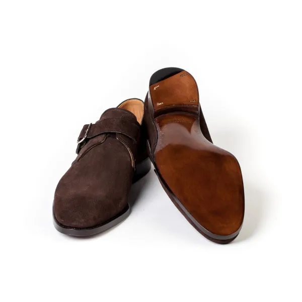 Saint Crispin's Monk Aus Dunkelbraunem Wildleder „Hunting"* Mto