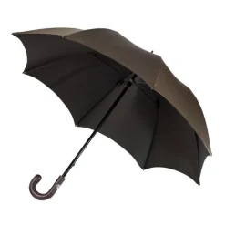Maglia Olive-Colored Sporty Umbrella With Hand-Sewn Leather Handle* Regenschirme