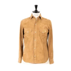 Schutzhütte Overshirt „Italo Western" Aus Feinstem Ziegenleder Handgefertigt* Leder