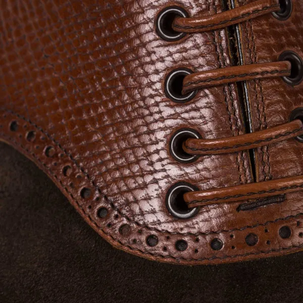 Saint Crispin's Oxford "Saddle" Aus Dunkelbraunem Rauheder - Reine Handarbeit* Mto