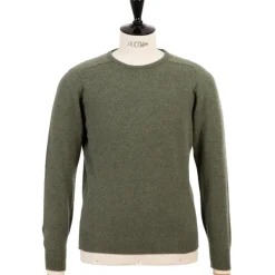 William Lockie Pullover „Leven Crew" Aus Reiner Geelong-Lammwolle 2-Lagig* Strickwaren
