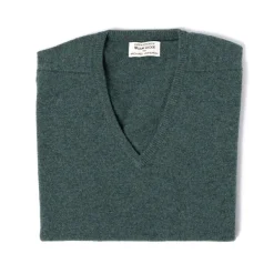 William Lockie Pullover „Leven Vee" Aus Geloong-Lammwolle 2-Lagig* Strickwaren