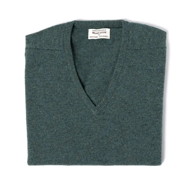 William Lockie Pullover „Leven Vee" Aus Geloong-Lammwolle 2-Lagig* Strickwaren