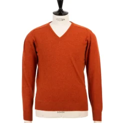 William Lockie Pullover „Leven Vee" Aus Reiner Geelong-Lammwolle 2-Lagig* Strickwaren