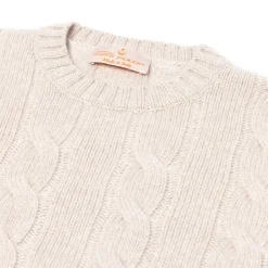 Von Poldo Pullover „Olimpico" Aus Reinem Cariaggi-Kaschmir Handgefertigt* Strickwaren