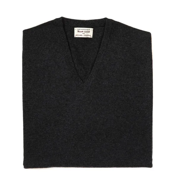 William Lockie Pullover „Oxton Vee" Aus Feinem Schottischem 1-Lagigem Kaschmir* Strickwaren