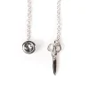 Barbarulo Napoli Reverskette „Sartorial Scissor" Aus Sterlingsilber Reine Handarbeit* Manschettenknöpfe Und Schmuck