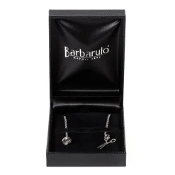 Barbarulo Napoli Reverskette „Sartorial Scissor" Aus Sterlingsilber Reine Handarbeit* Manschettenknöpfe Und Schmuck