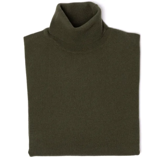 Brigatelli seit 1922 Rollkragenpullover Aus Merinowolle Und Kaschmir 1-Lagige Kaschmirmischung* Strickwaren
