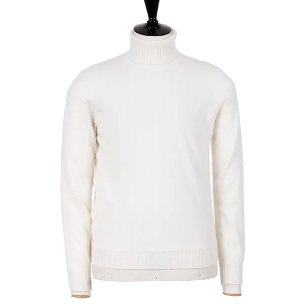 Cesare Attolini Rollkragenpullover Von Alta Badia Aus Reinem Duvet-Kaschmir* Strickwaren