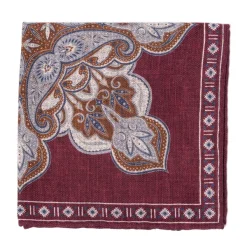 Manufaktur Rosi Rosi Collection X Mj: Einstecktuch „Paisley Square Double Print" In P* Taschentücher