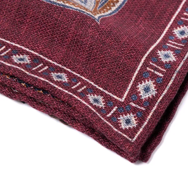 Manufaktur Rosi Rosi Collection X Mj: Einstecktuch „Paisley Square Double Print" In P* Taschentücher