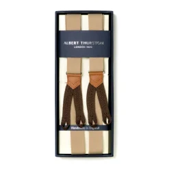 Albert Thurston Sandfarbene Elastische Hosentrager Zum Knopfen* Zahnspange
