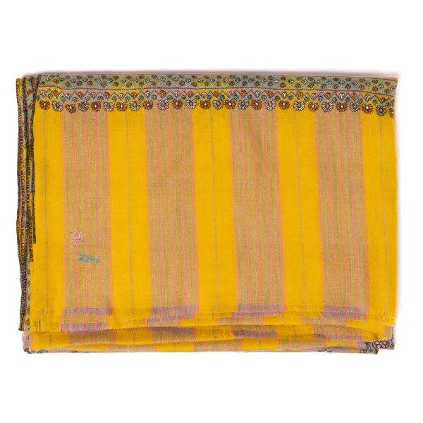 Yaser Shaw Schal „Gorakhpur" Aus Feinstem Handbesticktem Pashmina-Kaschmir -* Schals