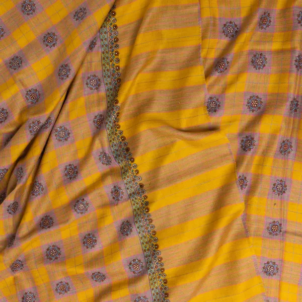 Yaser Shaw Schal „Gorakhpur" Aus Feinstem Handbesticktem Pashmina-Kaschmir -* Schals